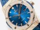 HB V3 version Hublot Classic Fusion Watch Iced Out Rose Gold Blue Dial Super Clone (3)_th.jpg